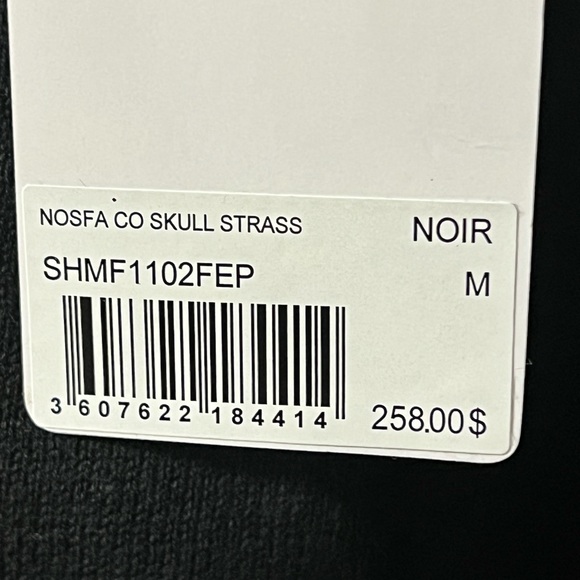 ZADIG & VOLTAIRE ZV Merino Wool Skull Strass V-Neck Sweater Top Women’s Medium - Picture 3 of 7